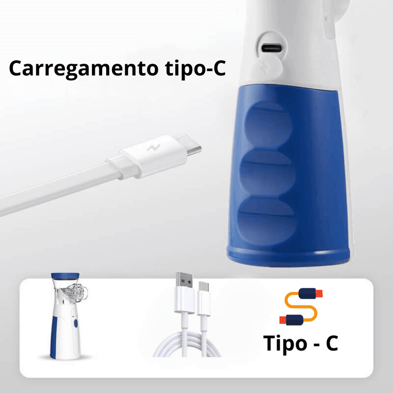 Respire Facilmente em Qualquer Lugar com o Mini Inalador Portátil!