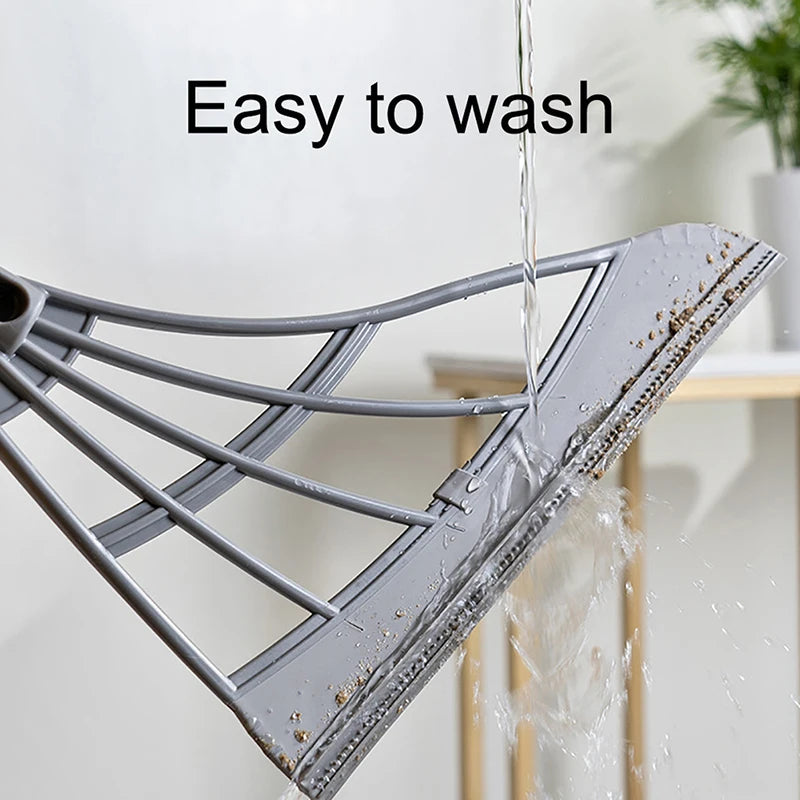 Silicone Broom Wiper Squeegee Window Washing Multifunctional Household Home Floor Glass Scraper Hand-push Mirror Cleaning Tools