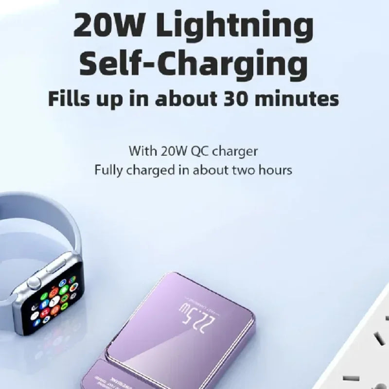 Xiaomi  30000mAh Magnetic Qi Wireless Charger Power Bank 22.5W Mini Powerbank For iPhone Samsung Huawei Fast Charging